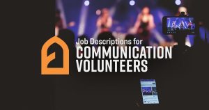 Social Sharing Image, Job Descriptions for Church Communication Volunteers